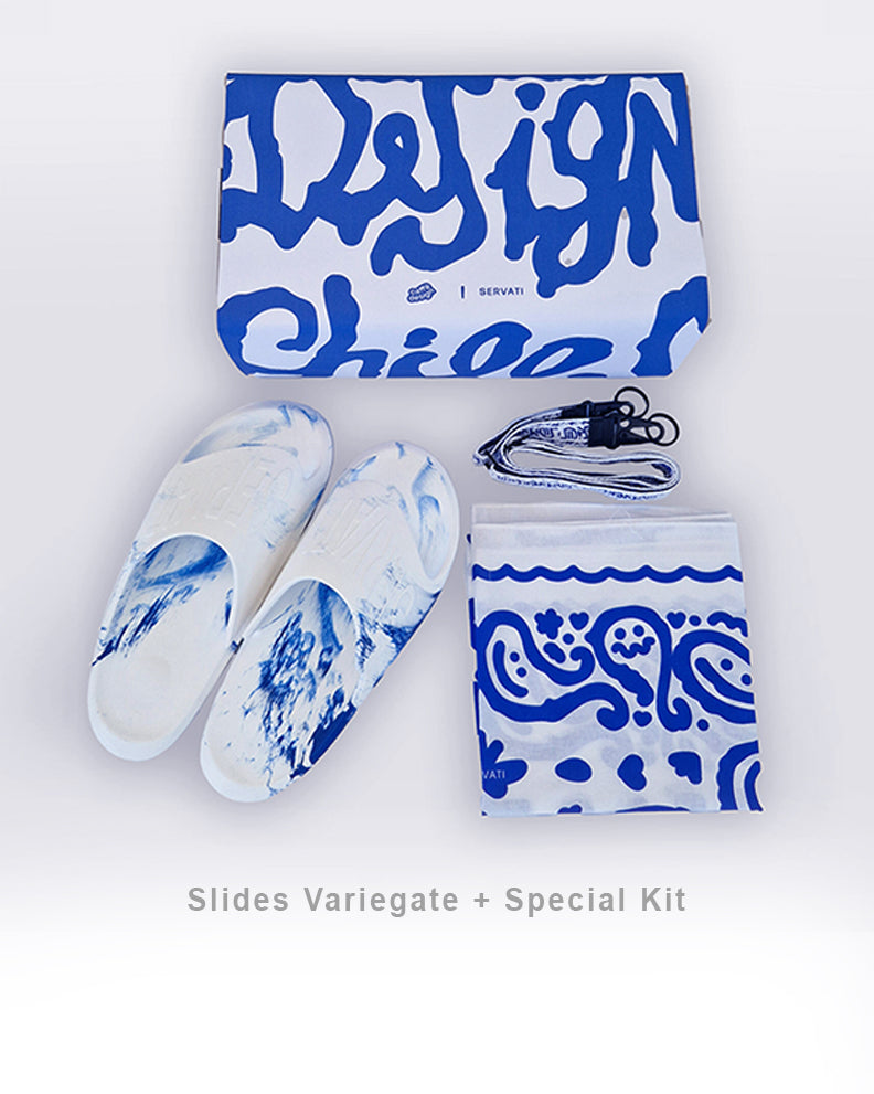 SLIDES FUN VARIEGATE x CAFFE DESIGN
