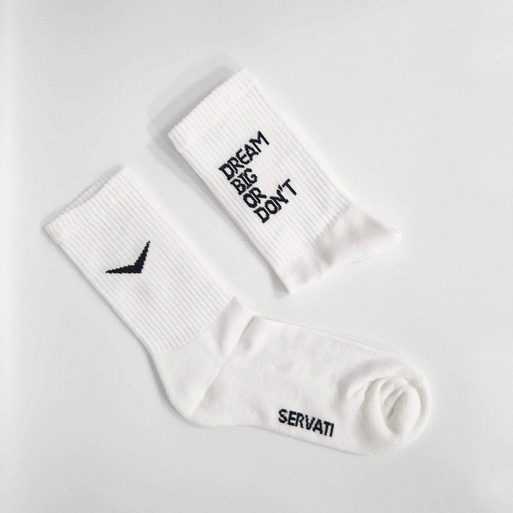 SERVATI ELEVATE SOCKS WHITE 2XPACK