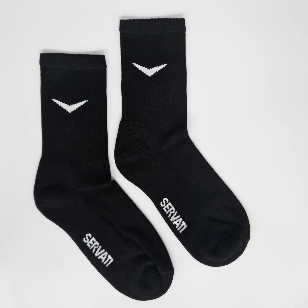 SERVATI ELEVATE SOCKS BLACK 2XPACK
