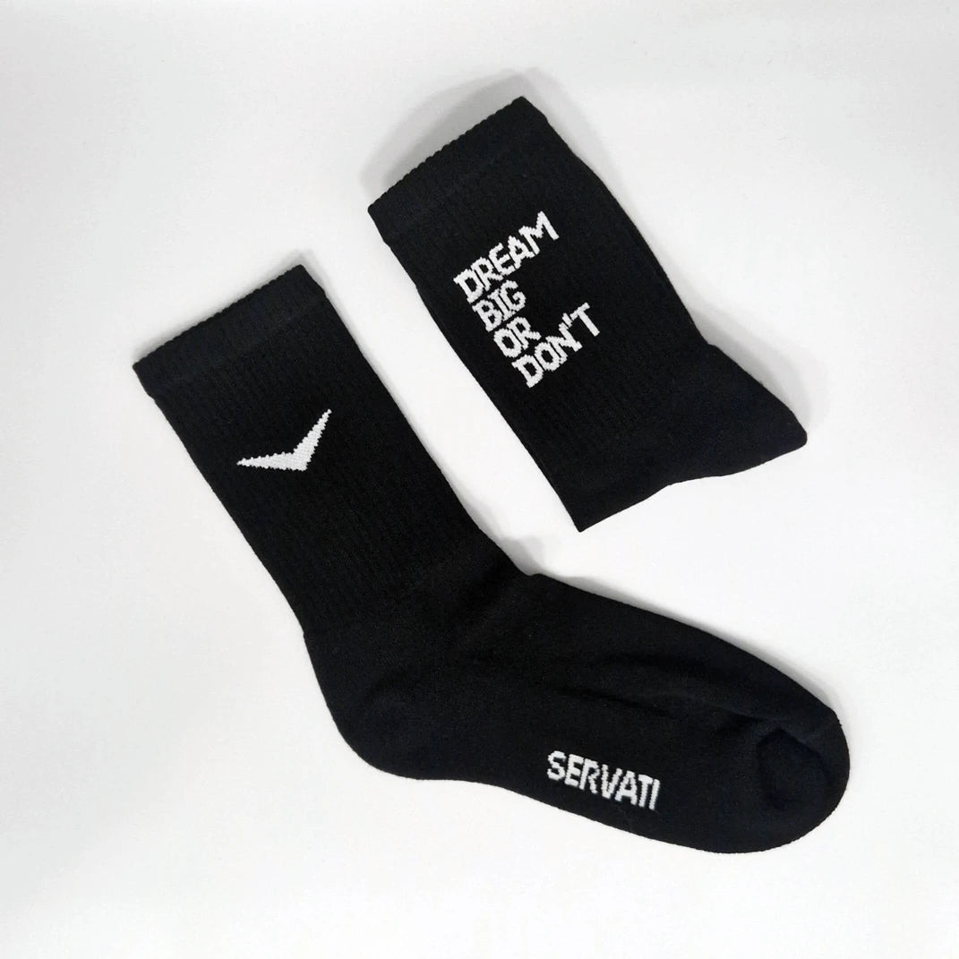 SERVATI ELEVATE SOCKS BLACK 2XPACK