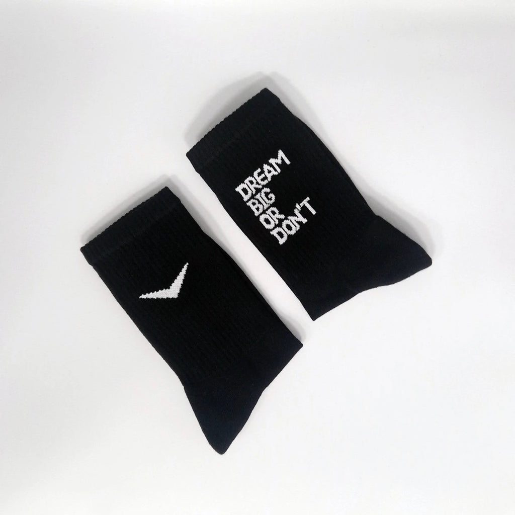 SERVATI ELEVATE SOCKS BLACK/WHITE 2XPACK