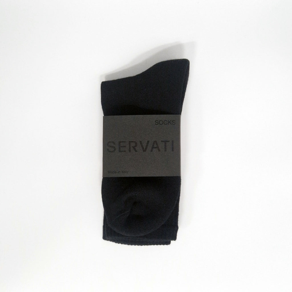 SERVATI ELEVATE SOCKS BLACK/WHITE 2XPACK